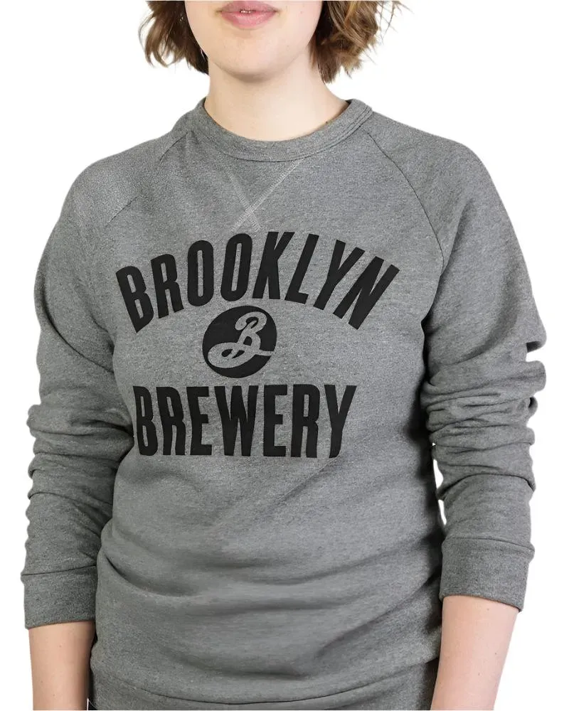 Brooklyn Crew Neck sweat gris chiné vintage
