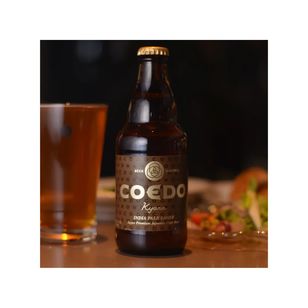 Coedo Coffret 10 bouteilles + 2 verres bière blonde mixte