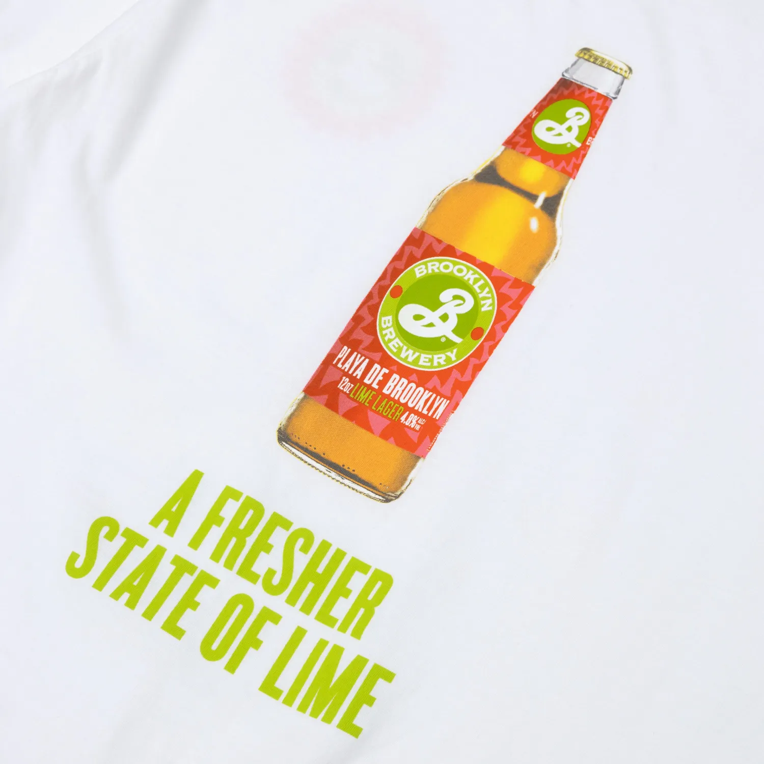 Brooklyn Playa de Brooklyn Graphic Bottle t-shirt coton
