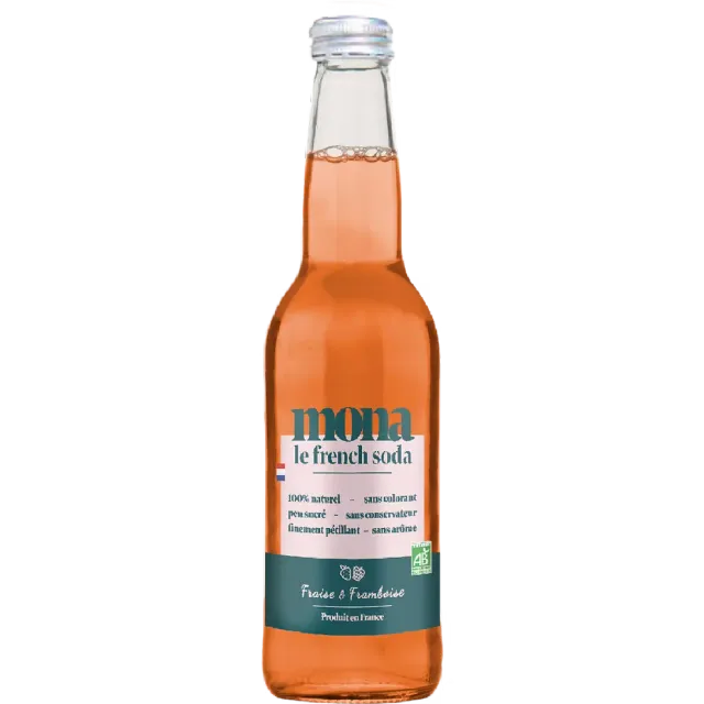 BAPBAP Mona Fraise & Framboise soda bio 12x33cl