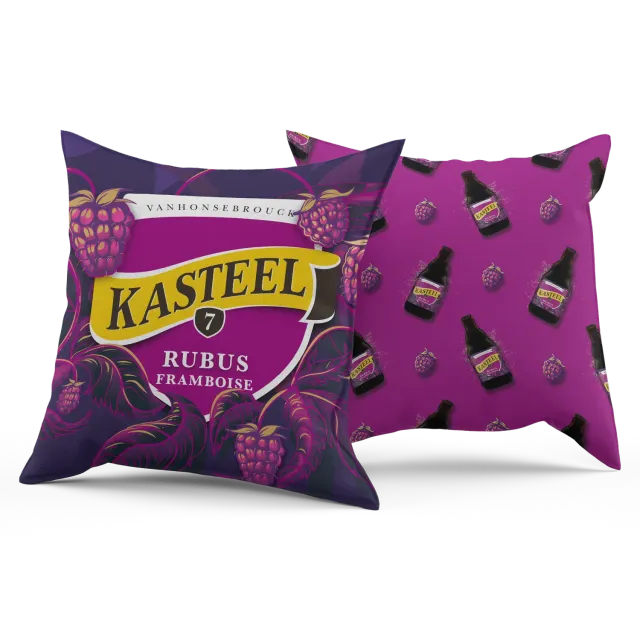 Kasteel Rubus Framboise coussin 40x40 cm framboise