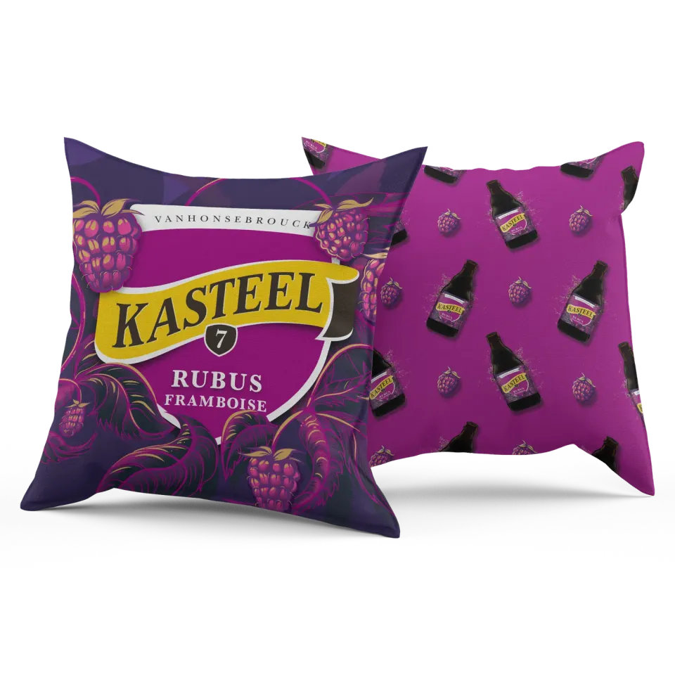 Kasteel Rubus Framboise coussin 40x40 cm framboise