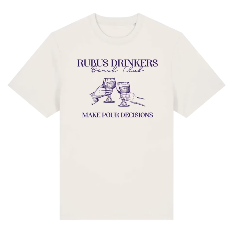 Kasteel Rubus Beach Club t-shirt unisexe oversize