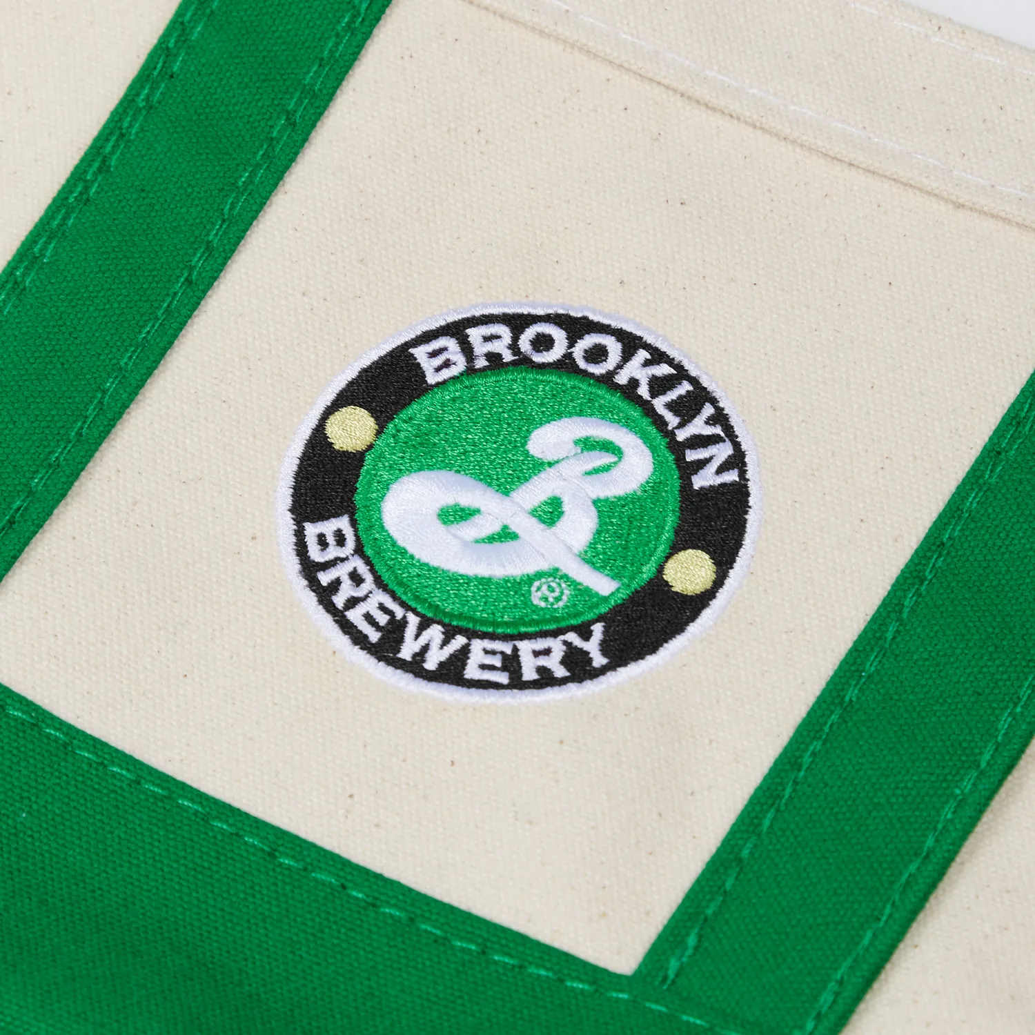 Brooklyn Brewery mini tote bag toile logo brodé