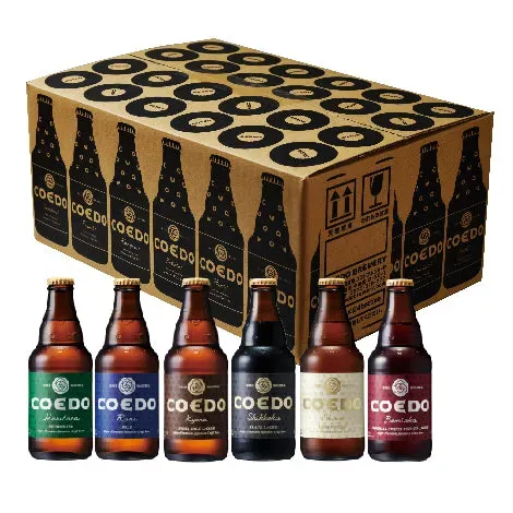 Coedo Variété 24 bouteilles bière blonde 6 styles fête