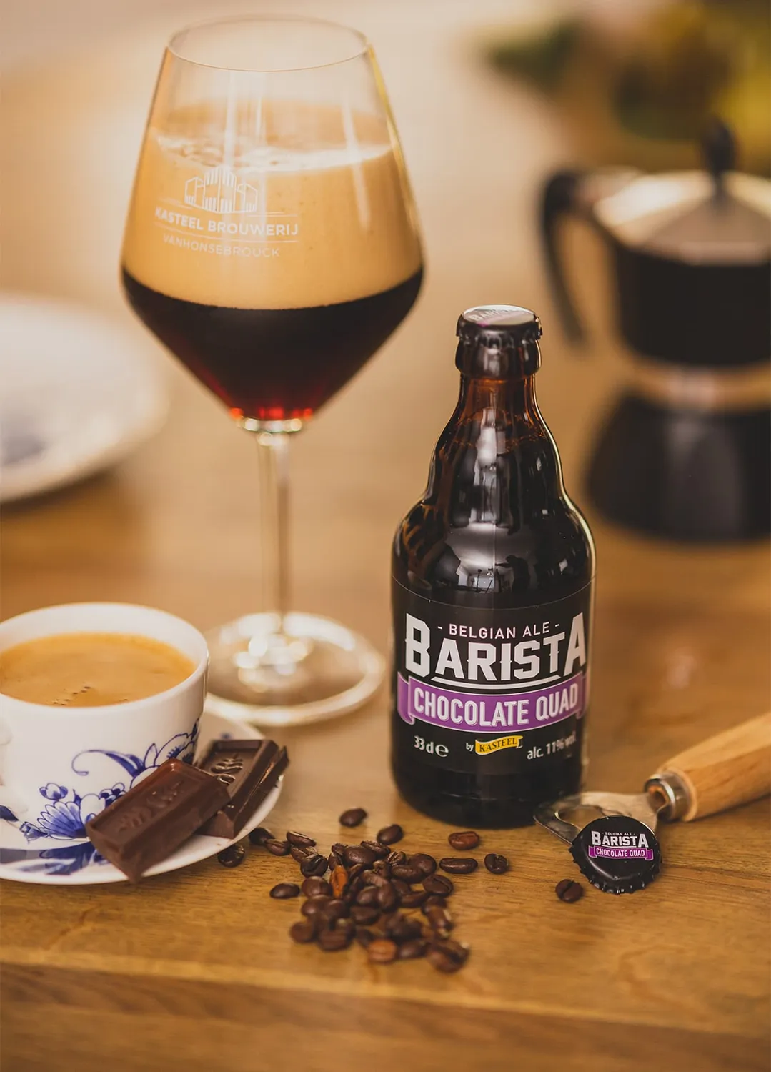 Kasteel Barista Chocolate Quad bière 33cl 11° café