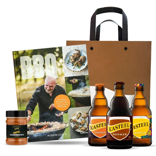 Kasteel coffret barbecue livre + bières