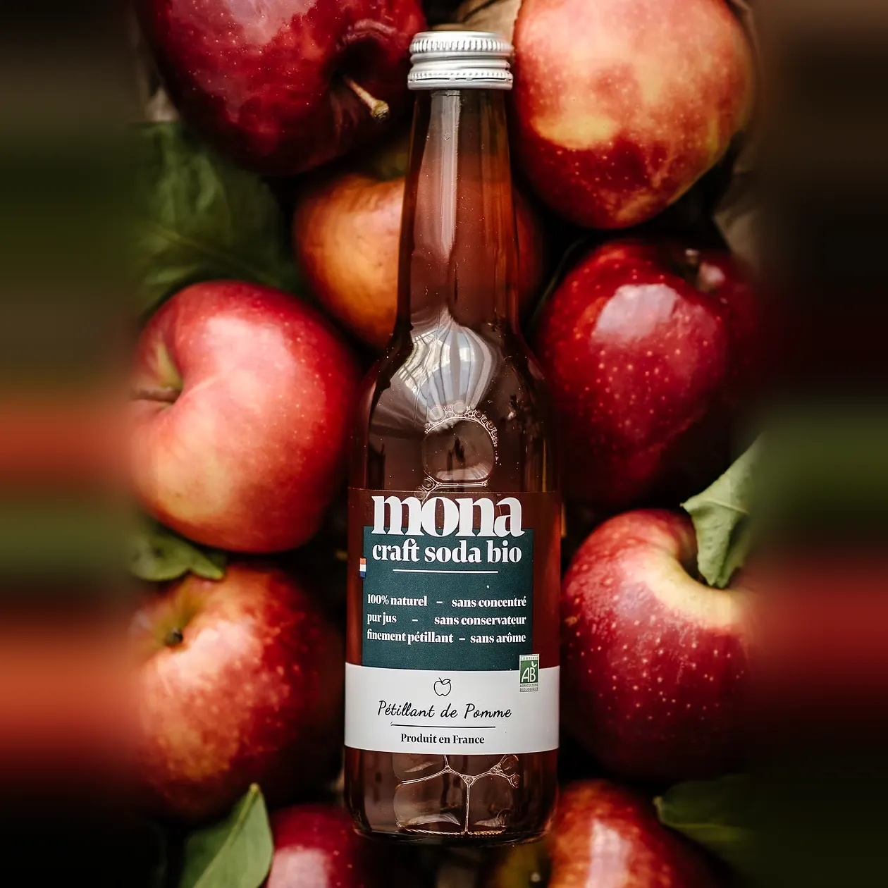 BAPBAP Pétillant de pomme Bio cidre 12 x 33 cl