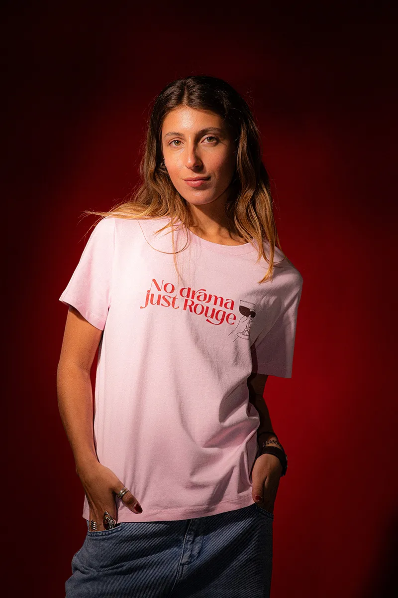 Kasteel Rouge t-shirt femme rose coton bio