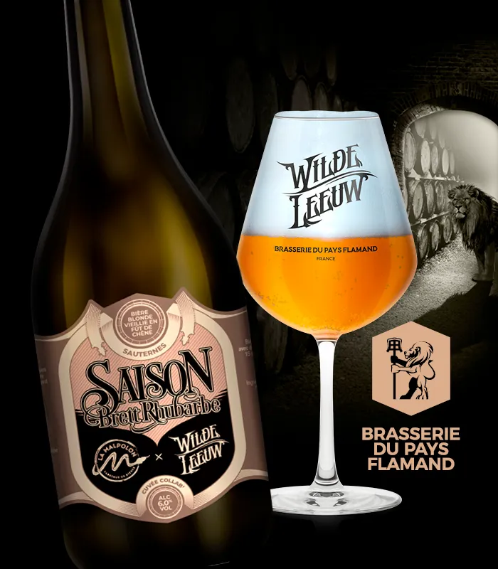 Wilde Leeuw Saison Brett Rhubarbe bière sour 75 cl