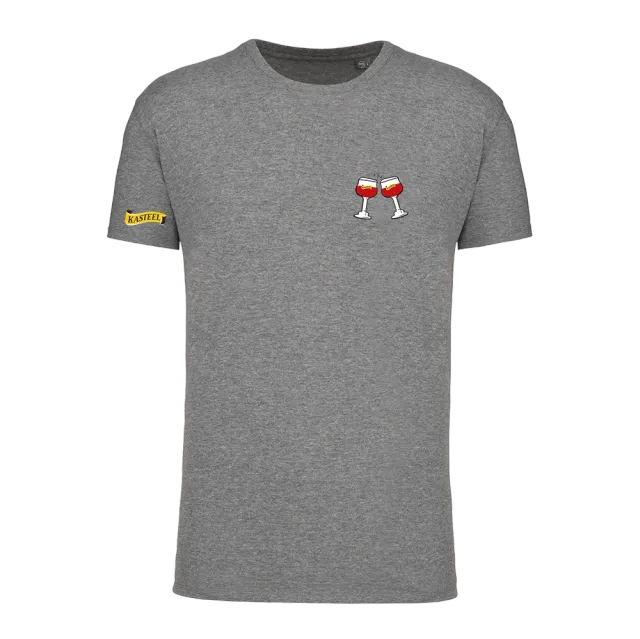 Kasteel Rouge Cheers t-shirt gris coton bio