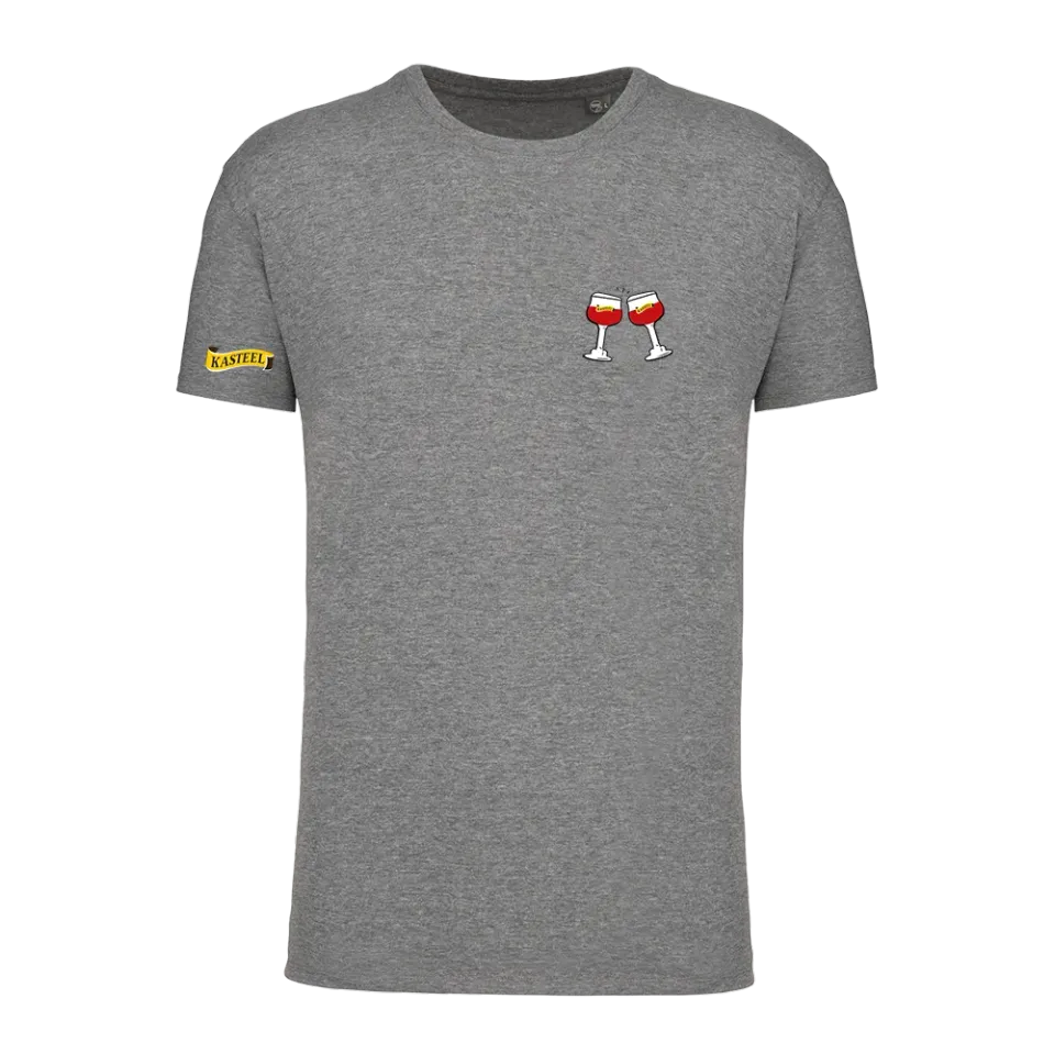 Kasteel Rouge Cheers t-shirt gris coton bio