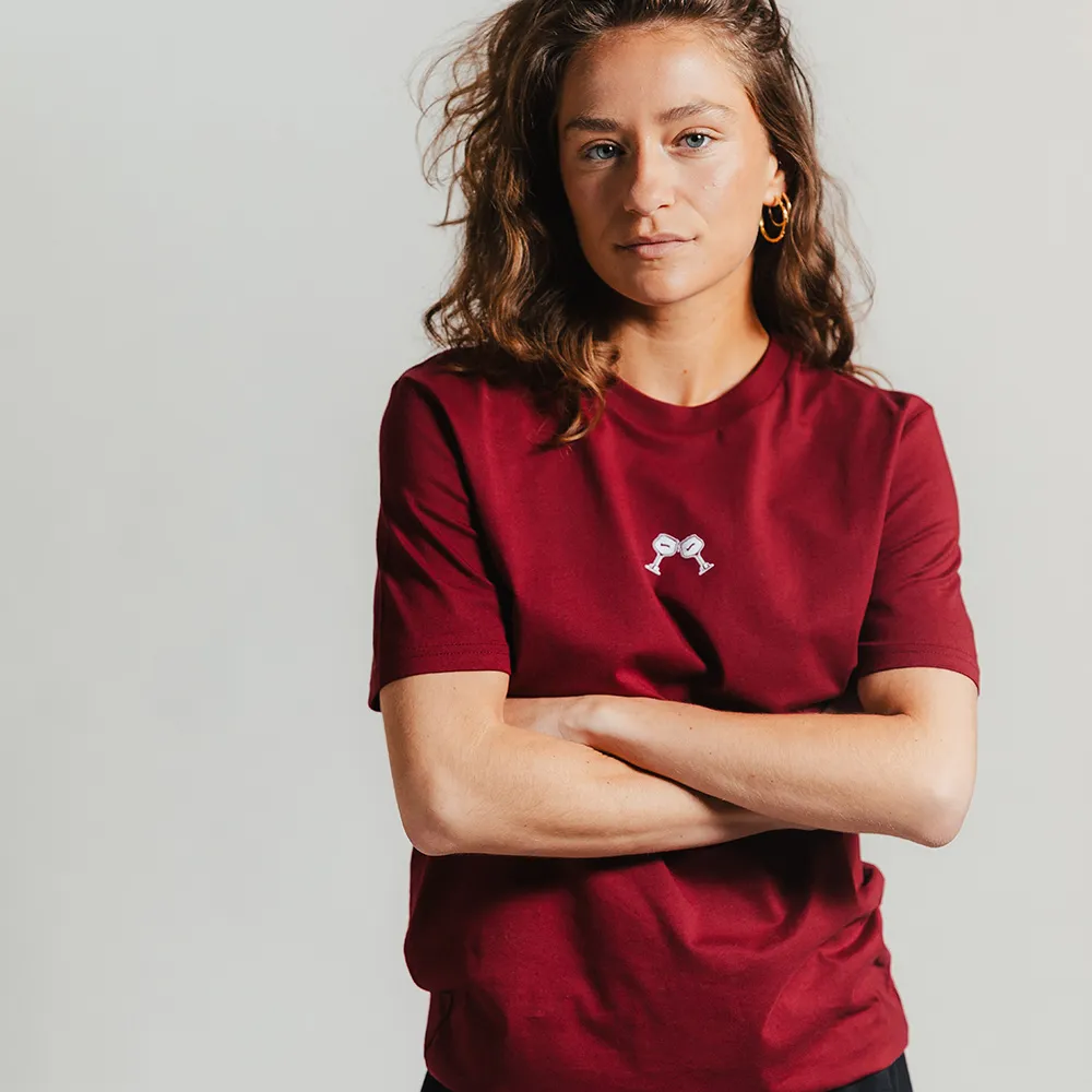 Kasteel Rouge T-shirt Cheers coton bio bordeaux