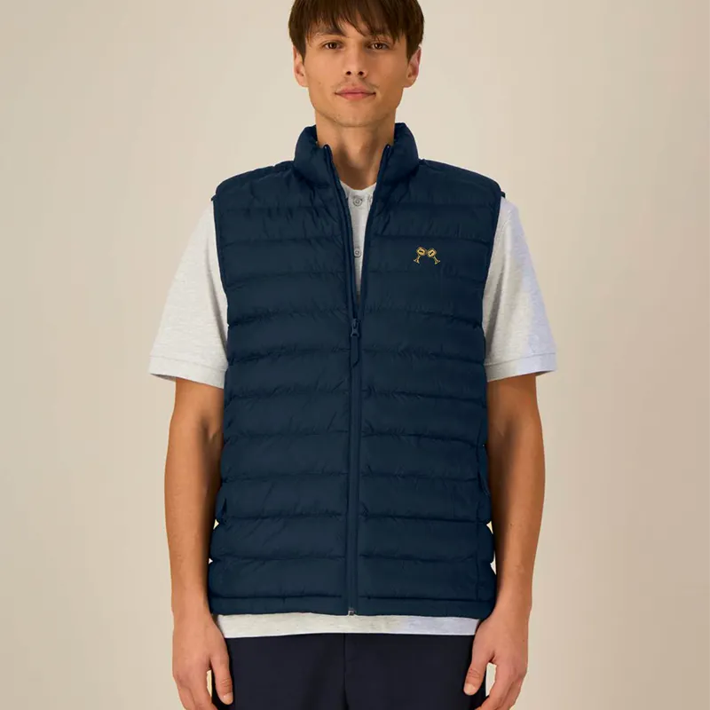 Kasteel Bodywarmer Navy gilet matelassé recyclé