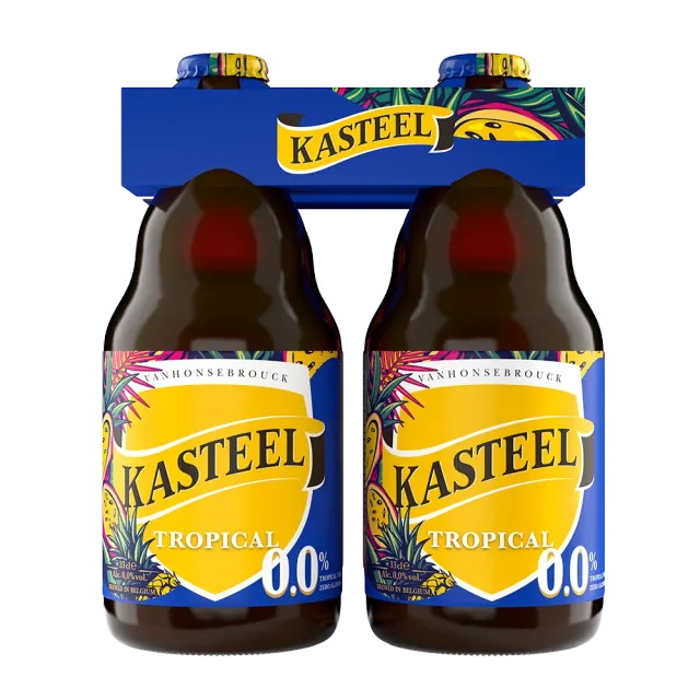 Kasteel Tropical 0.0 bière sans alcool pack 4 exotique