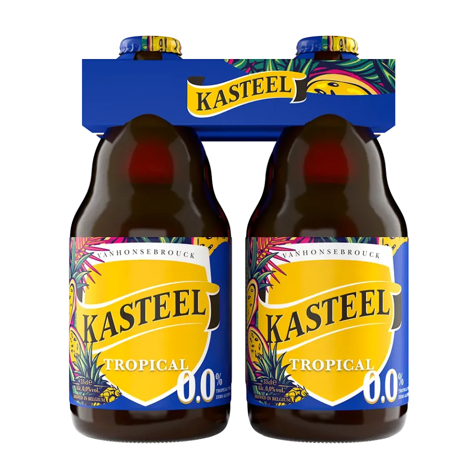 Kasteel Tropical 0.0 bière sans alcool pack 4 exotique