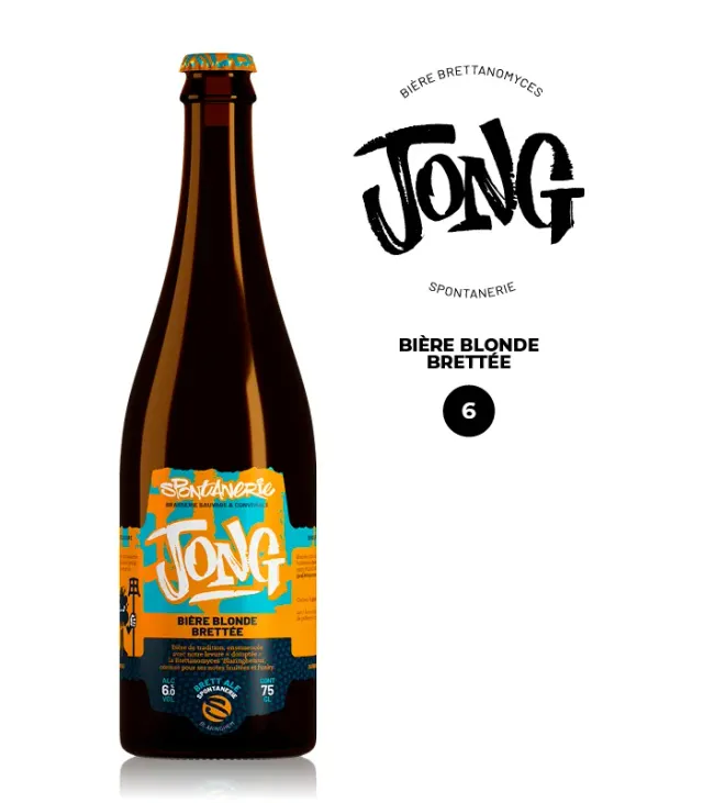 Anosteke Jong bière brett bouteille florale