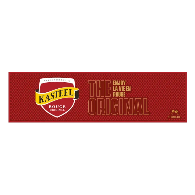 Kasteel Rouge Tapis de bar PVC 60x16,5cm