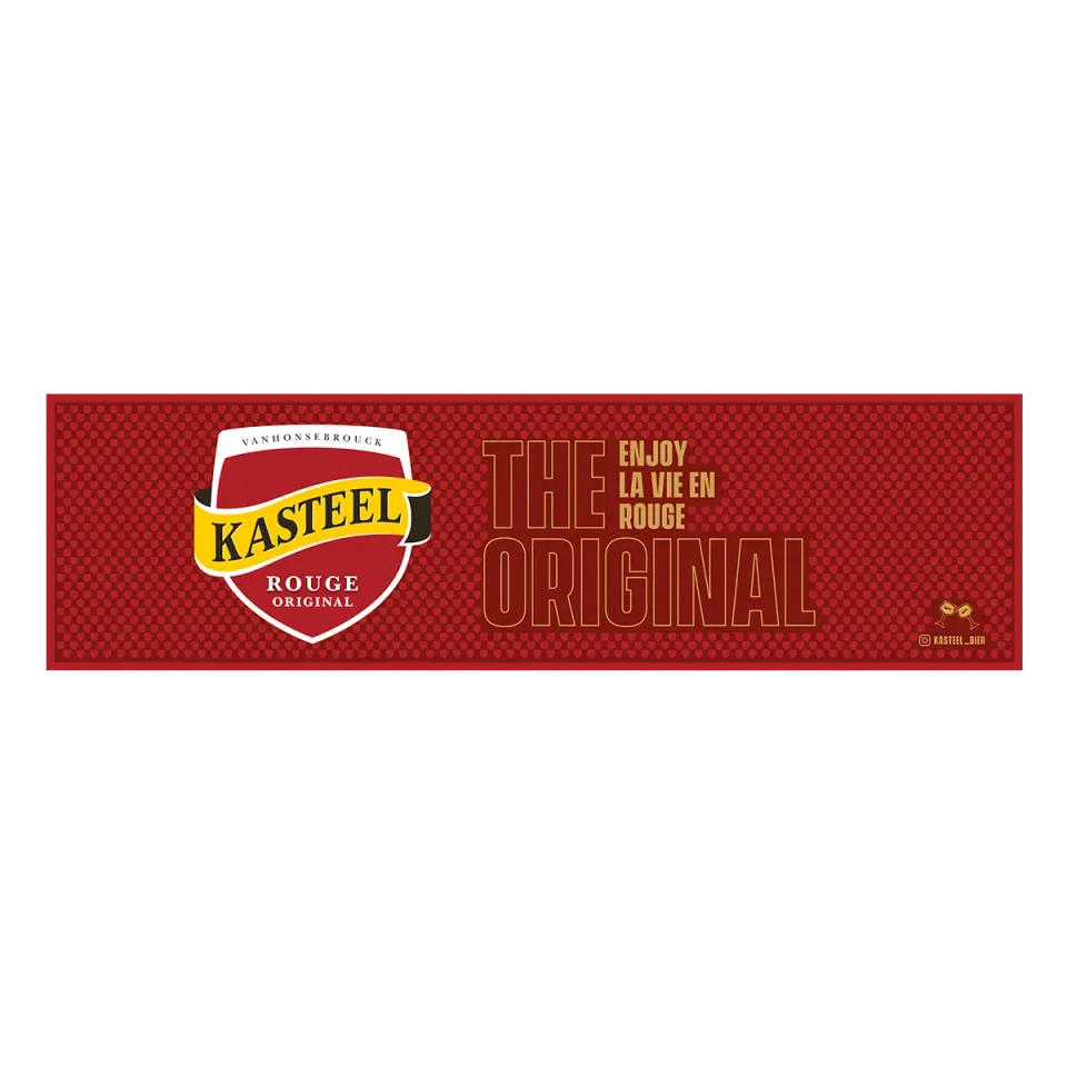 Kasteel Rouge Tapis de bar PVC 60x16,5cm