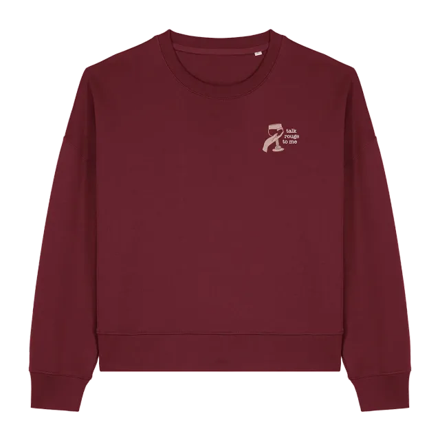 Kasteel Rouge sweat femme bordeaux coton bio