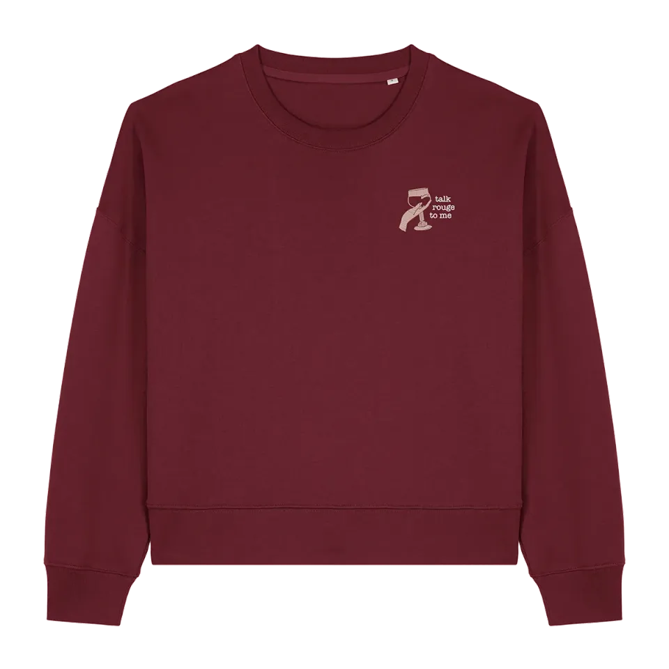 Kasteel Rouge sweat femme bordeaux coton bio