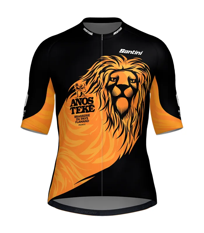 Brasserie du Pays Flamand maillot vélo orange homme