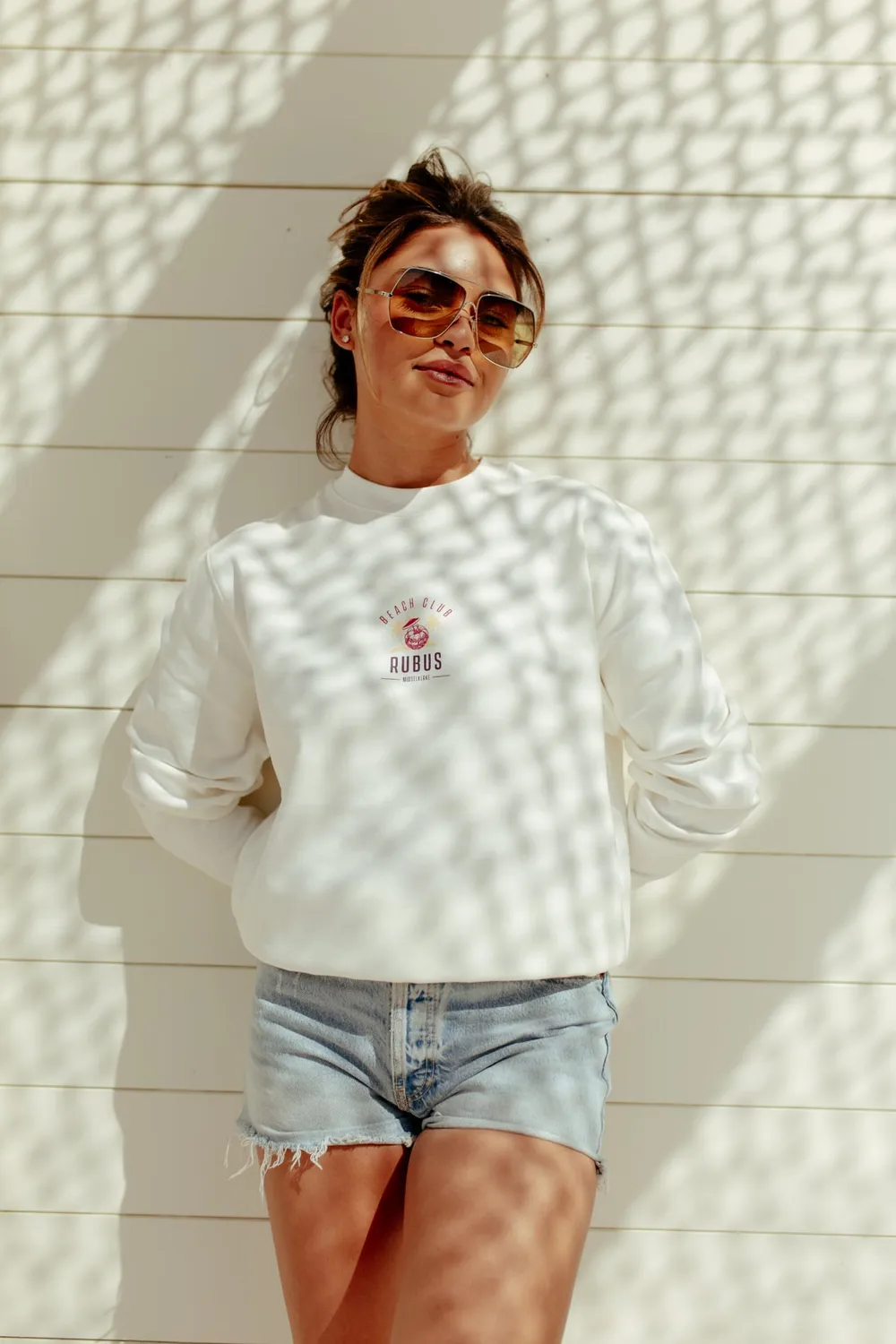 Kasteel Rubus sweat oversize coton bio écru