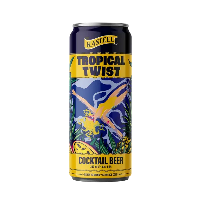 Kasteel Tropical Twist bière canette 33 cl fruitée