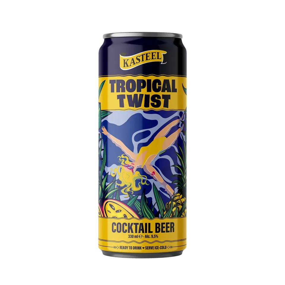 Kasteel Tropical Twist bière canette 33 cl fruitée