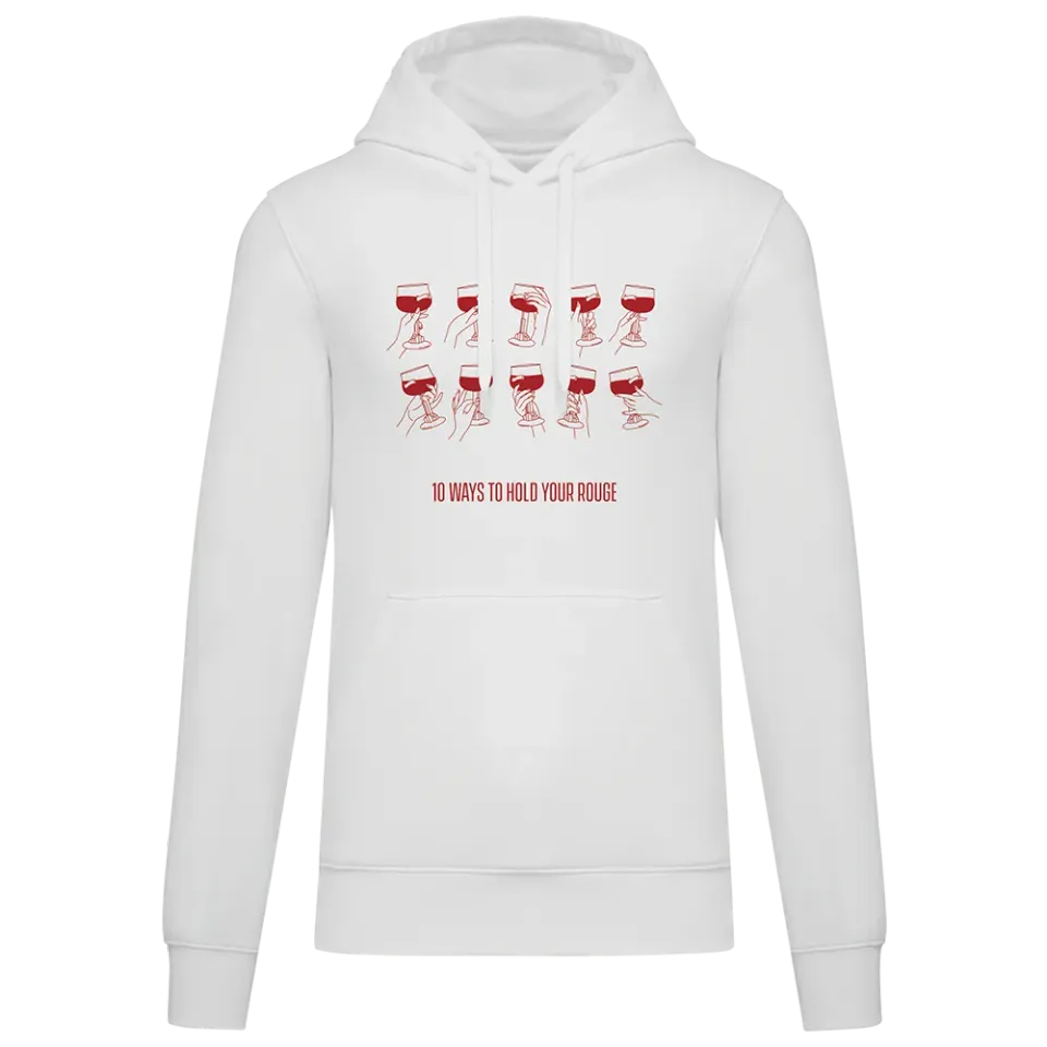 Kasteel Rouge Hoodie 10 Ways sweat capuche blanc coton