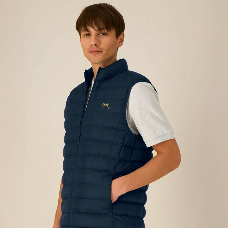 Kasteel Bodywarmer Navy gilet matelassé recyclé