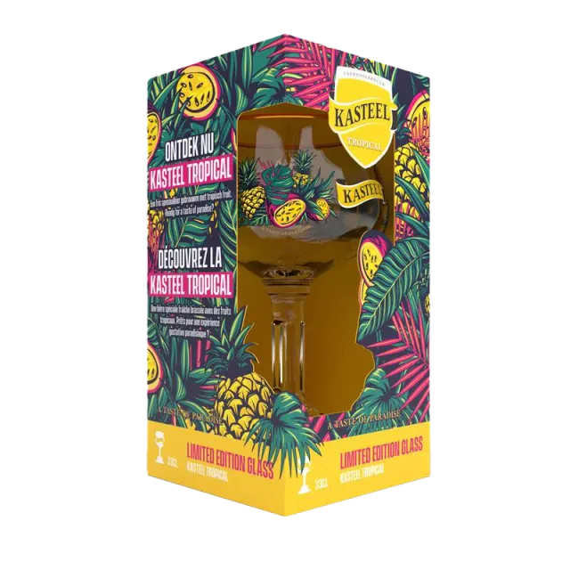 Kasteel Tropical verre édition limitée 33cl calice