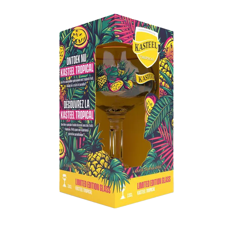 Kasteel Tropical verre édition limitée 33cl calice