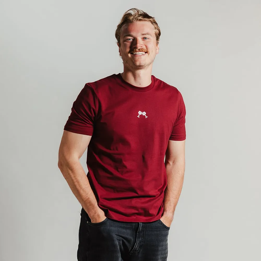 Kasteel Rouge T-shirt Cheers coton bio bordeaux