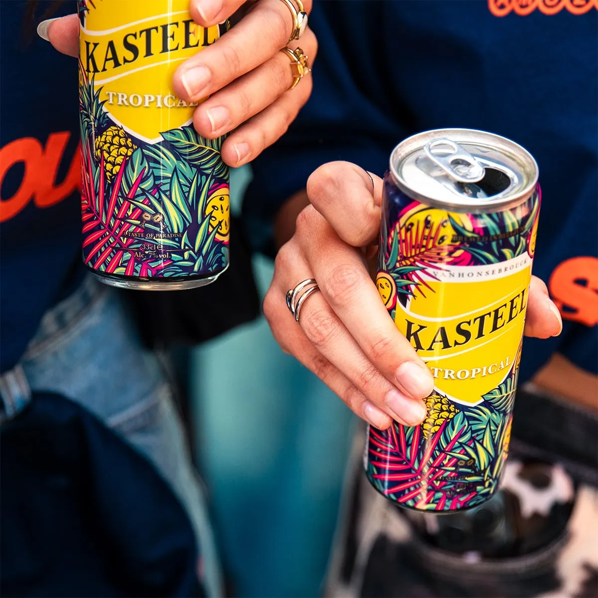 Kasteel Tropical bière 25 cl canette fruits exotiques