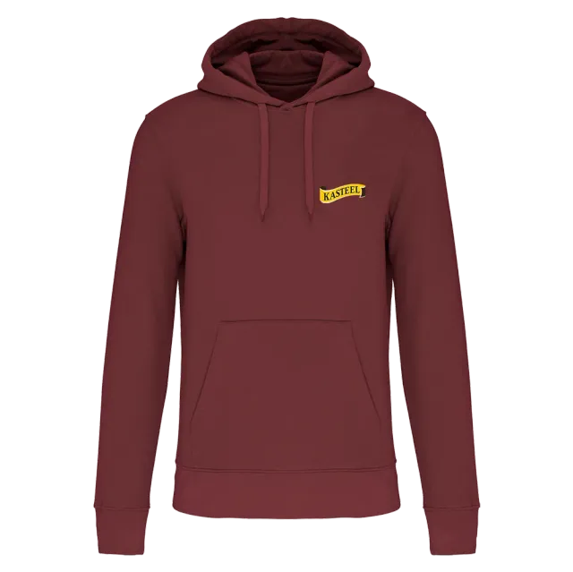 Kasteel sweat à capuche bordeaux coton bio