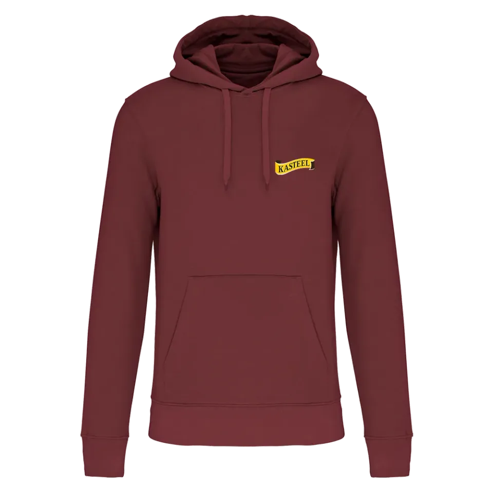 Kasteel sweat à capuche bordeaux coton bio