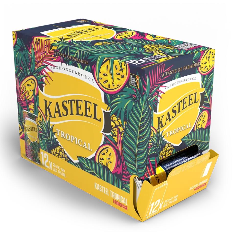 Kasteel Tropical bière fruits 12x25cl passion mangue 7°