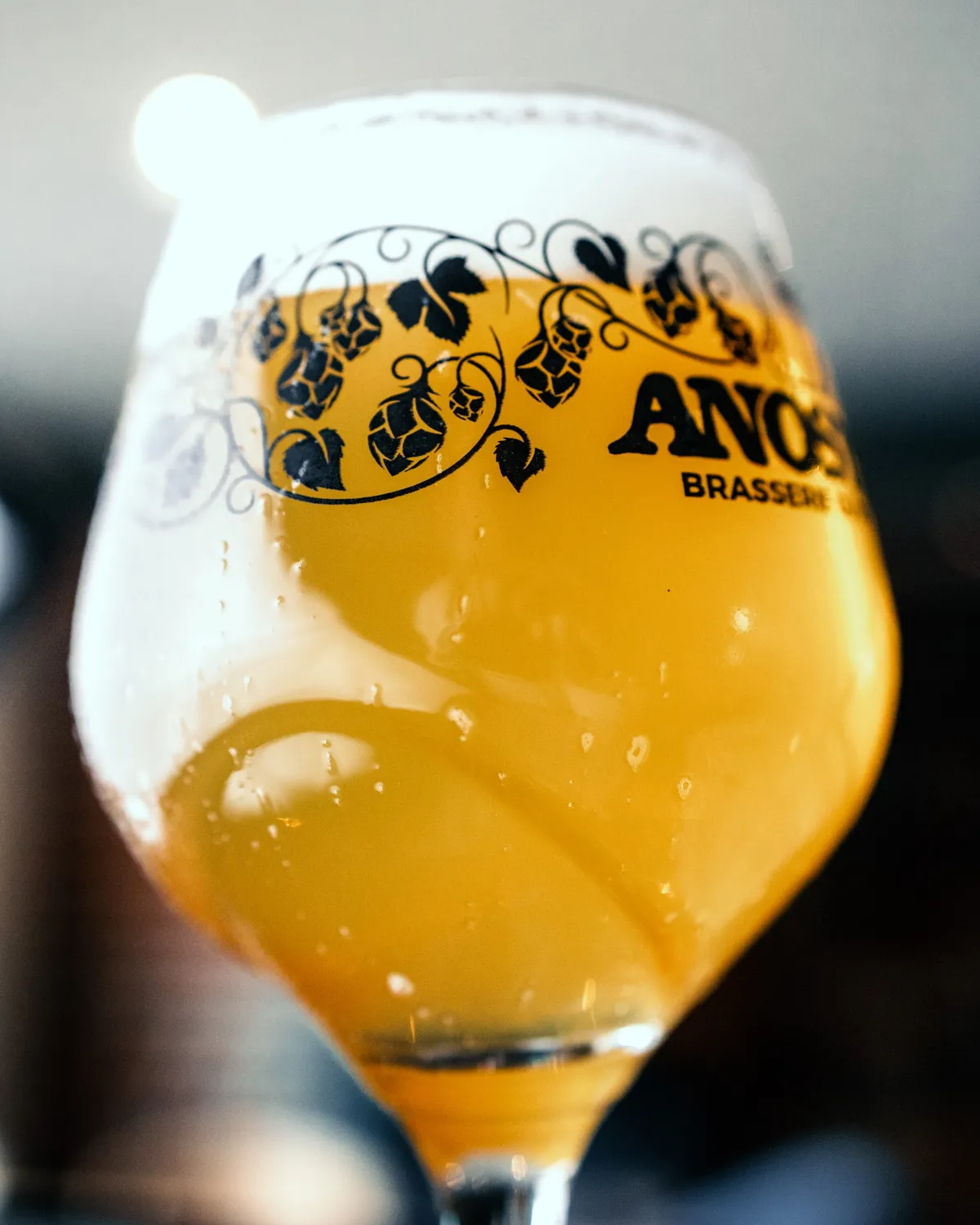 Anosteké Verre à bière officiel gravé