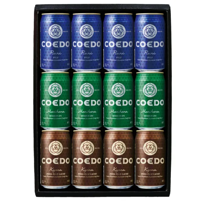 Coedo Coffret 12 canettes bière fraîche houblonnée