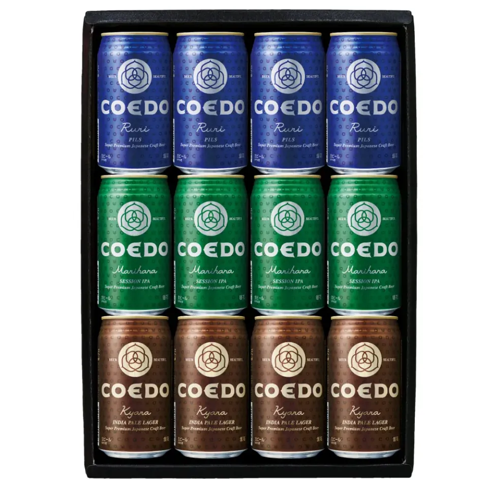 Coedo Coffret 12 canettes bière fraîche houblonnée