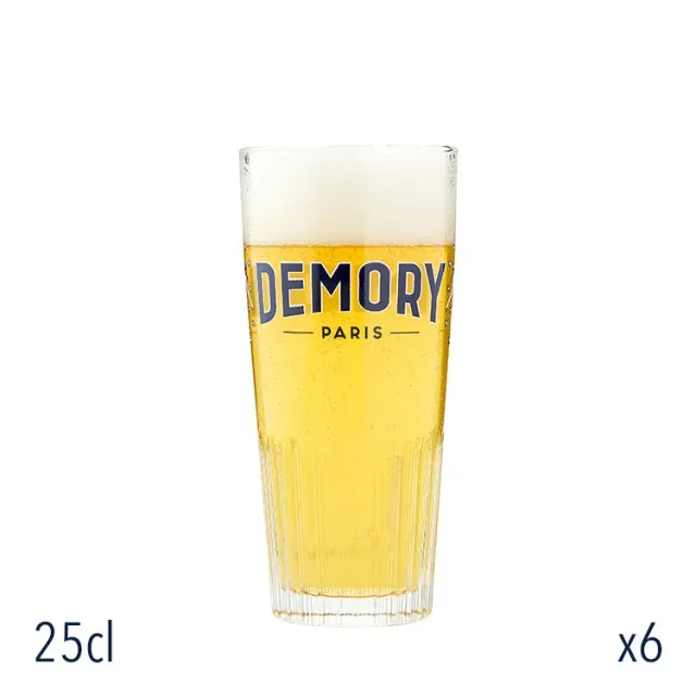 Demory Paris Verre 25cl lot de 6 brasserie