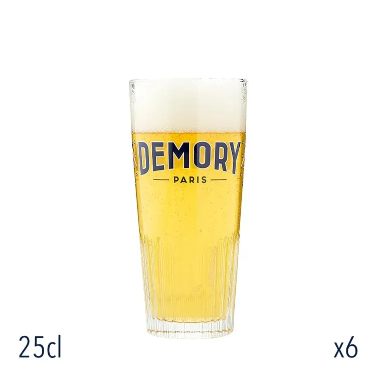 Demory Paris Verre 25cl lot de 6 brasserie