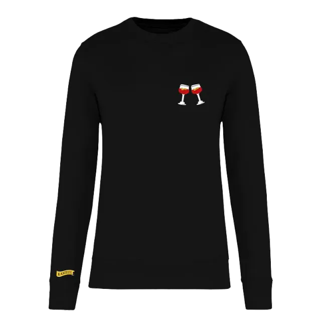 Kasteel Rouge Cheers sweat noir coton bio