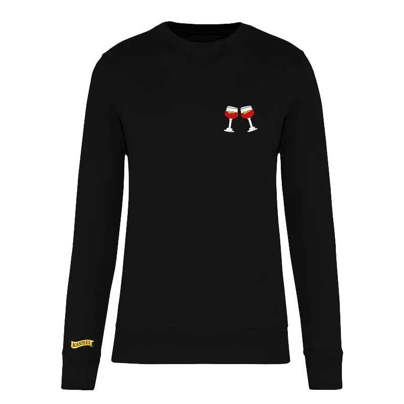 Kasteel Rouge Cheers sweat noir coton bio