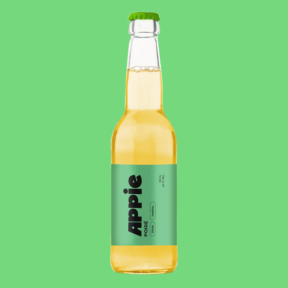 BAPBAP Cidre poiré 12 bouteilles 33cl duo de poires