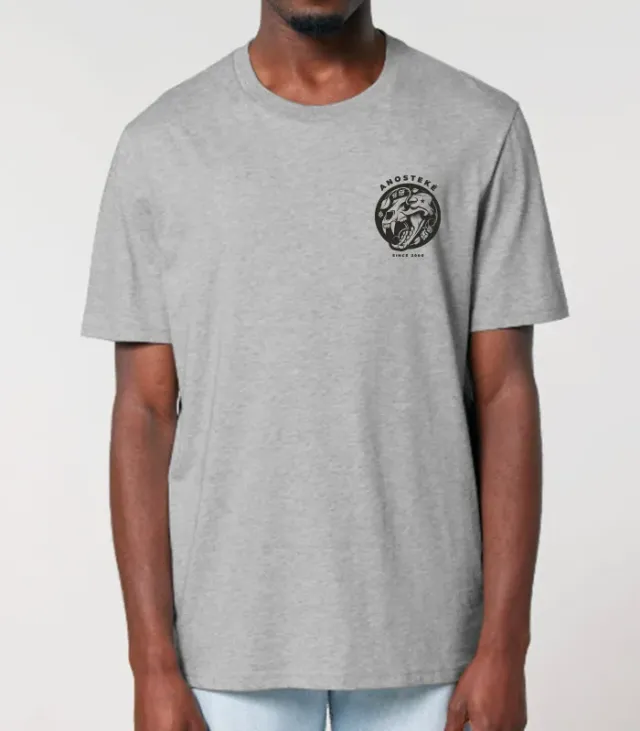 Anosteké Squelette t-shirt coton noir unisexe