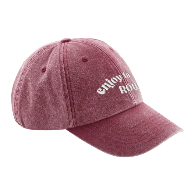 Kasteel Rouge Vintage casquette rouge coton lavé