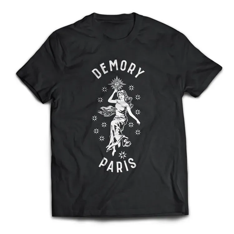 Demory Paris T-shirt noir unisexe coton