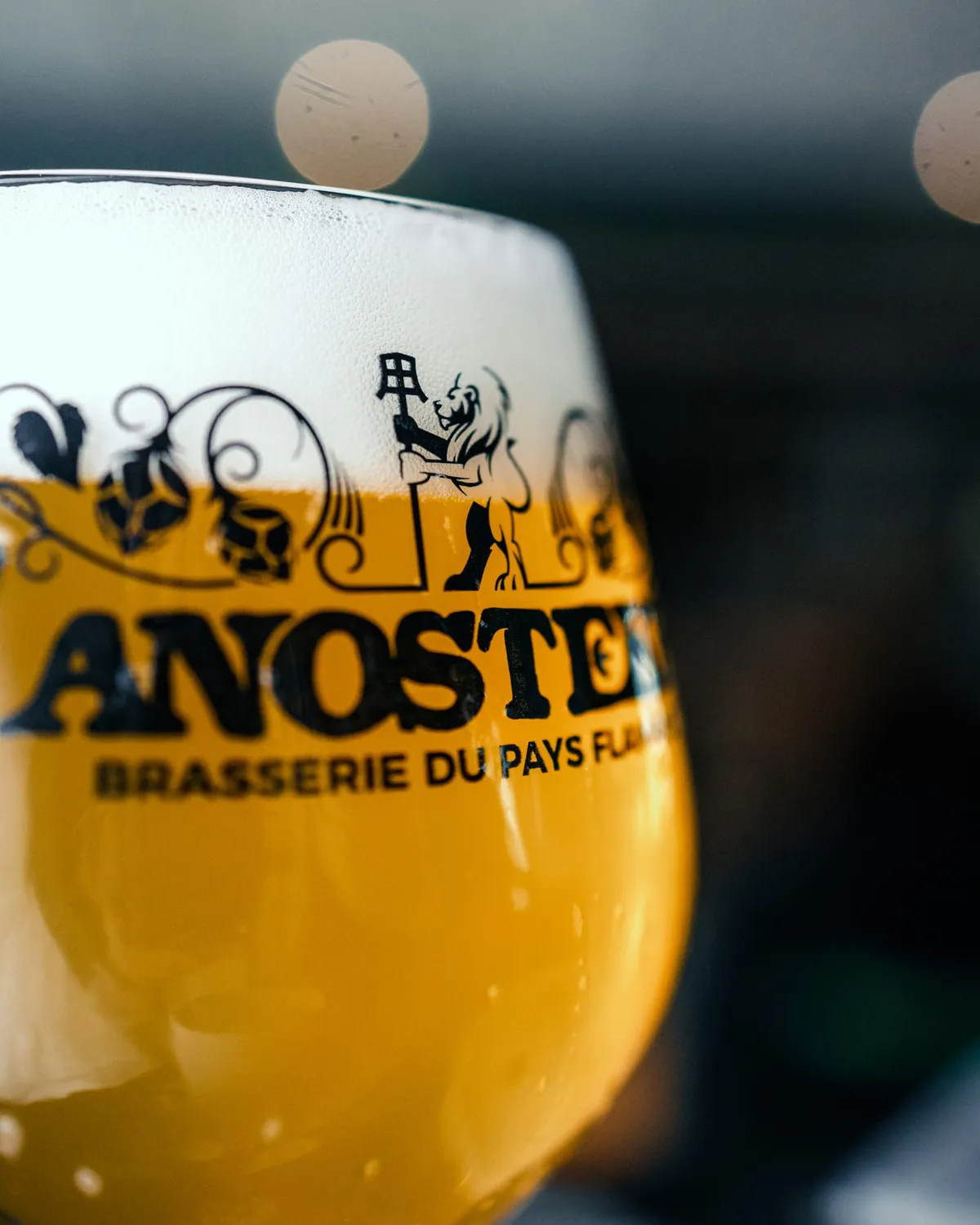 Anosteké Verre à bière officiel gravé